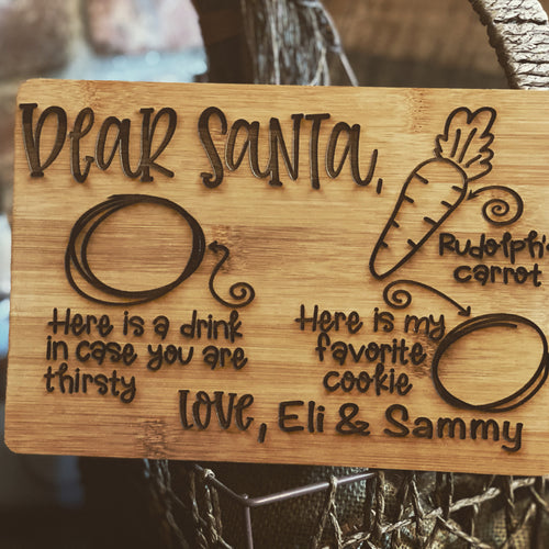 Personalized Dear Santa Board