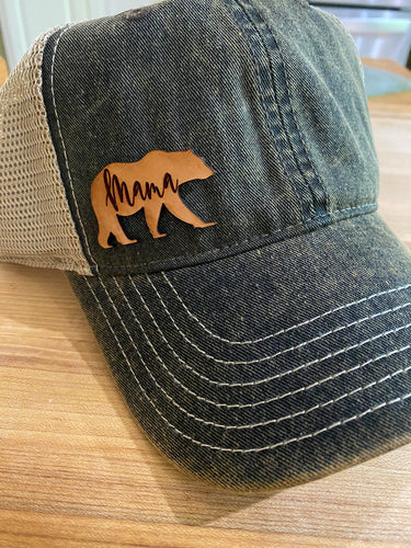 Mama Bear Offset Logo Hat