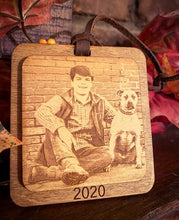 Load image into Gallery viewer, Custom Wooden Photo Ornament