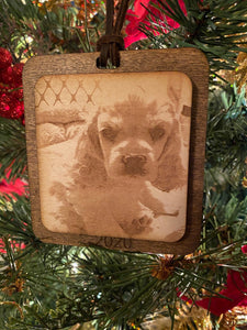 Custom Wooden Photo Ornament