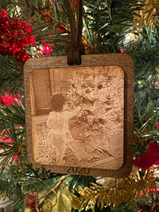 Custom Wooden Photo Ornament